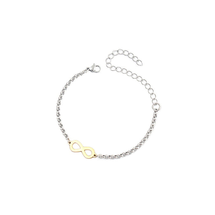 Wholesale Lucky Number 8 Eternal Titanium Steel Bracelet JDC-BT-ZiR005 Bracelet 孜瑞 Wholesale Jewelry JoyasDeChina Joyas De China