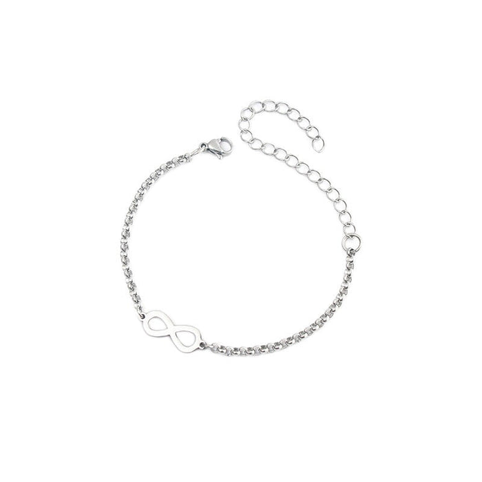 Wholesale Lucky Number 8 Eternal Titanium Steel Bracelet JDC-BT-ZiR005 Bracelet 孜瑞 Wholesale Jewelry JoyasDeChina Joyas De China