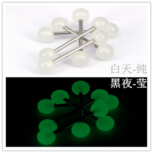 Wholesale luminous tongue nail JDC-TS-LX002 Piercings JoyasDeChina Wholesale Jewelry JoyasDeChina Joyas De China