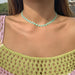 Wholesale macaron color alloy spray paint necklaces JDC-NE-DN064 Necklaces 道妮 green Wholesale Jewelry JoyasDeChina Joyas De China