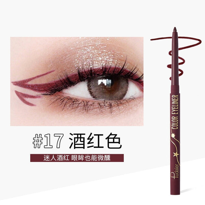 Wholesale makeup is not easy to smudge anti-sweat dye holding makeup color eyeliner JDC-SH-YueY001 eyeliner 悦盈 17 Wholesale Jewelry JoyasDeChina Joyas De China