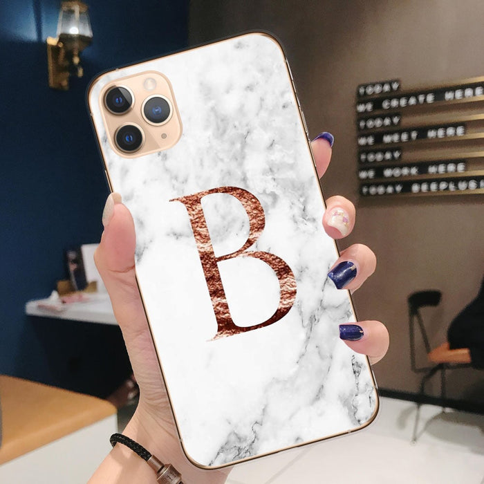Wholesale marble letters are available for iPhone12 transparent phone case JDC-PC-KEX002 Phone Cases 科讯 3555 iPhone X/Xs Wholesale Jewelry JoyasDeChina Joyas De China