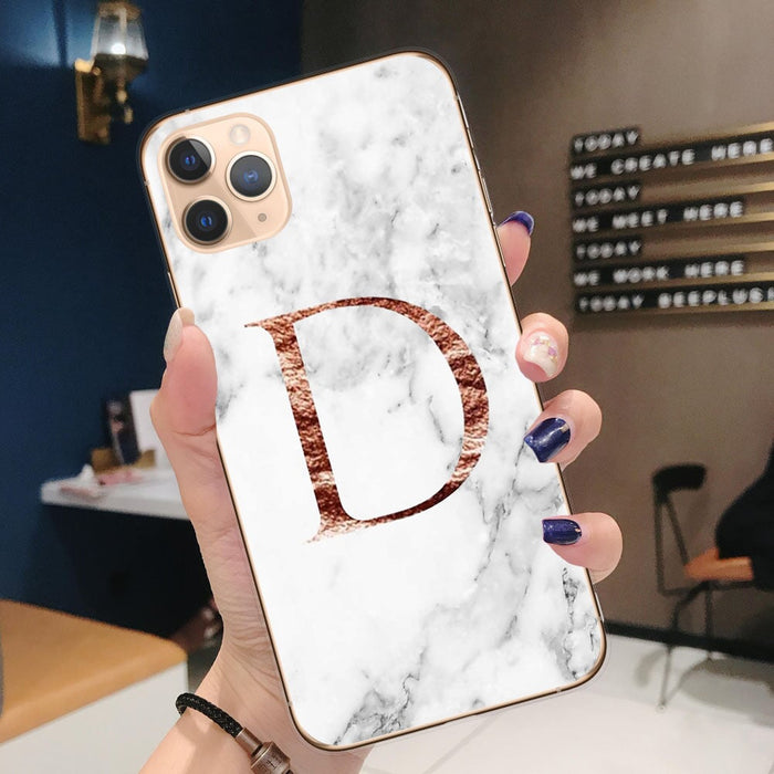 Wholesale marble letters are available for iPhone12 transparent phone case JDC-PC-KEX002 Phone Cases 科讯 Wholesale Jewelry JoyasDeChina Joyas De China
