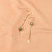 Wholesale marble round beads star alloy earrings JDC-ES-LSY017 Earrings JoyasDeChina ear hook Wholesale Jewelry JoyasDeChina Joyas De China