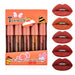 Wholesale matte matte nude pumpkin color five mini set box lip gloss lipstick JDC-MK-XuQ002 lipstick 徐芹 Wholesale Jewelry JoyasDeChina Joyas De China