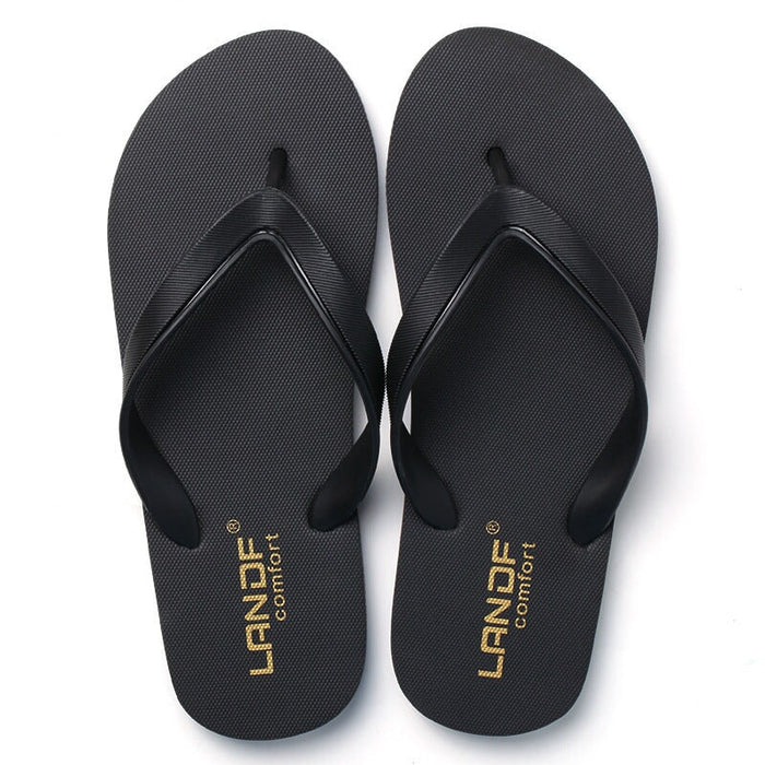 Wholesale Men's PU Summer Non-slip Rubber Plastic EVA Outdoor Beach Slippers JDC-SP-FenD005 Slippers 芬典 black 39-40 yards Wholesale Jewelry JoyasDeChina Joyas De China
