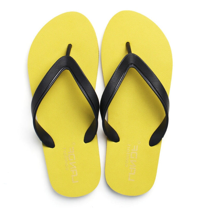Wholesale Men's PU Summer Non-slip Rubber Plastic EVA Outdoor Beach Slippers JDC-SP-FenD005 Slippers 芬典 yellow 39-40 yards Wholesale Jewelry JoyasDeChina Joyas De China