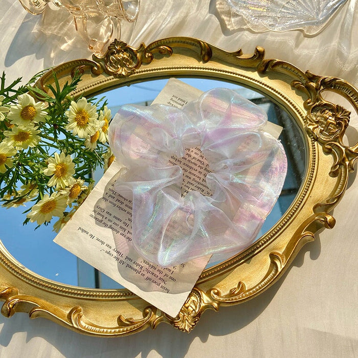 Wholesale mermaid hime color large intestine hair ring JDC-HS-BaoY001 Hair Scrunchies 宝钰 1 Wholesale Jewelry JoyasDeChina Joyas De China