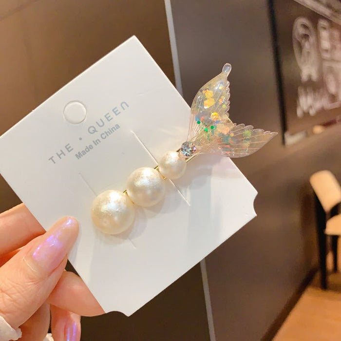 Wholesale Mermaid Tail Fin Rhinestone Hairpin JDC-HC-KX002 Hair Clips 柯羡 Wholesale Jewelry JoyasDeChina Joyas De China