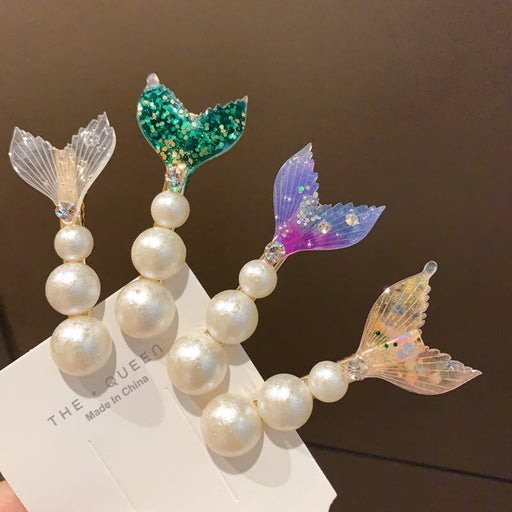 Wholesale Mermaid Tail Fin Rhinestone Hairpin JDC-HC-KX002 Hair Clips 柯羡 Wholesale Jewelry JoyasDeChina Joyas De China