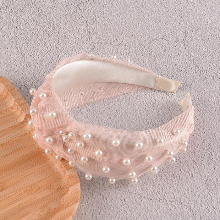 Bulk Jewelry Wholesale mesh pearl hair hoops JDC-HD-K016 Wholesale factory from China YIWU China