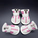 Wholesale mesh PU pet shoes pack of 2 JDC-PC-WQ001 Pet Clothes 万奇 pink NO.1 MINIMUM 2 Wholesale Jewelry JoyasDeChina Joyas De China