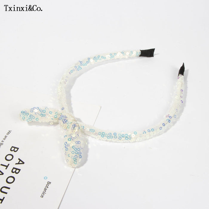 Wholesale mesh Sequin rabbit ear headband JDC-HD-XinX003 headband 心喜 4# Wholesale Jewelry JoyasDeChina Joyas De China