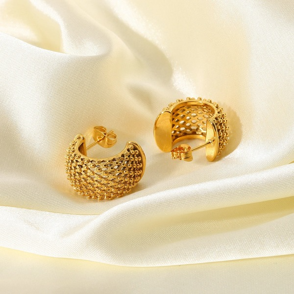 Wholesale Mesh stud earrings JDC-ES-JD180 Earrings JoyasDeChina Wholesale Jewelry JoyasDeChina Joyas De China