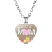 Wholesale Metal Glass MOM Heart Shape Mother's Day Pendant Necklace JDC-NE-NingX001 Necklaces 柠祥 62046702 Wholesale Jewelry JoyasDeChina Joyas De China