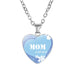 Wholesale Metal Glass MOM Heart Shape Mother's Day Pendant Necklace JDC-NE-NingX001 Necklaces 柠祥 62046703 Wholesale Jewelry JoyasDeChina Joyas De China