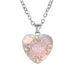 Wholesale Metal Glass MOM Heart Shape Mother's Day Pendant Necklace JDC-NE-NingX001 Necklaces 柠祥 62046707 Wholesale Jewelry JoyasDeChina Joyas De China