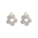 Bulk Jewelry Wholesale metal glossy silver flower earrings JDC-ES-W320 Wholesale factory from China YIWU China