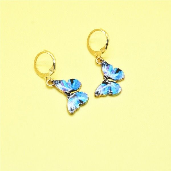 Wholesale Metal Gradient Butterfly Earrings JDC-ES-XC321 Earrings 夏晨 Wholesale Jewelry JoyasDeChina Joyas De China