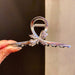 Wholesale metal hairpins JDC-HC-i349 Hair Clips JoyasDeChina 5# white K silver bow (11cm) Wholesale Jewelry JoyasDeChina Joyas De China
