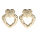 Wholesale metal heart-shaped earrings JDC-ES-JQ-011 Earrings 佳琪 Wholesale Jewelry JoyasDeChina Joyas De China