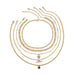 Wholesale metal heart-shaped multi-layer micro inlaid Tassel Necklace JDC-NE-KJ128 NECKLACE JoyasDeChina Wholesale Jewelry JoyasDeChina Joyas De China