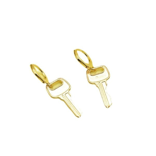 Wholesale Metal Key Geometric Earrings JDC-ES-XC320 Earrings 夏晨 Wholesale Jewelry JoyasDeChina Joyas De China