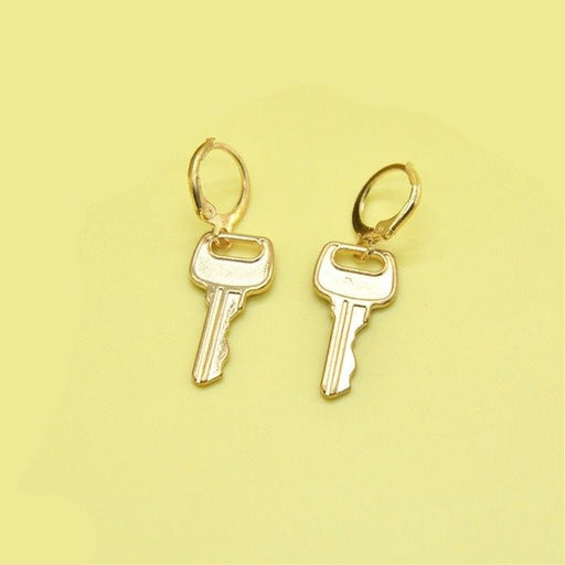 Wholesale Metal Key Geometric Earrings JDC-ES-XC320 Earrings 夏晨 Wholesale Jewelry JoyasDeChina Joyas De China