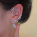 Wholesale metal leaf ear hook JDC-ES-XuF028 Earrings 旭帆 Silver left ear single Wholesale Jewelry JoyasDeChina Joyas De China