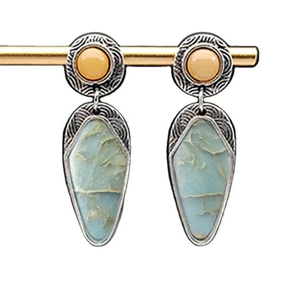 Wholesale metal marble pattern earrings JDC-ES-WN020 Earrings 薇妮 Wholesale Jewelry JoyasDeChina Joyas De China