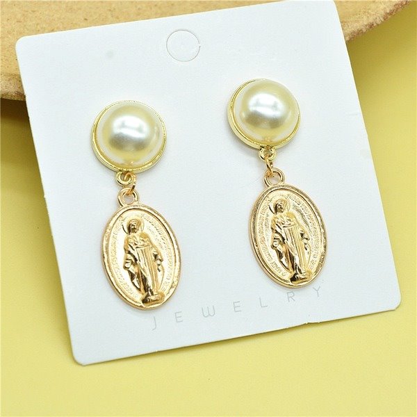 Wholesale Metal Pearl Earrings JDC-ES-XC318 Earrings 夏晨 Wholesale Jewelry JoyasDeChina Joyas De China