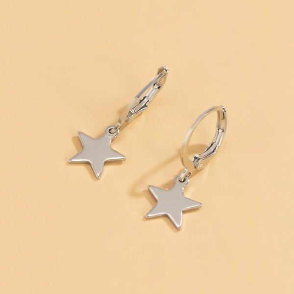 Wholesale Metal Pentagram Earrings JDC-ES-XC329 Earrings 夏晨 Wholesale Jewelry JoyasDeChina Joyas De China