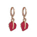 Wholesale Metal pink Rhinestone crown Earrings JDC-ES-xingl005 Earrings 星鸾 E03 Wholesale Jewelry JoyasDeChina Joyas De China