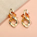 Wholesale Metal resin Earrings JDC-ES-NM016 Earrings 诺铭 Wholesale Jewelry JoyasDeChina Joyas De China