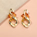 Wholesale Metal resin Earrings JDC-ES-NM016 Earrings 诺铭 Metal Wholesale Jewelry JoyasDeChina Joyas De China