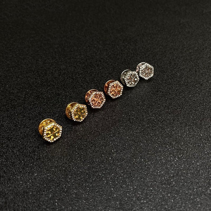Wholesale Metal Rhinestone Earrings JDC-ES-HMK001 Earrings 慧美珂 Wholesale Jewelry JoyasDeChina Joyas De China