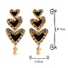 Wholesale Metal Rhinestone Love Pearl Earrings JDC-ES-SK032 Earrings 深刻 Wholesale Jewelry JoyasDeChina Joyas De China