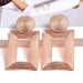 Wholesale Metal Square Earrings JDC-ES-SK037 Earrings 深刻 Rose Gold Wholesale Jewelry JoyasDeChina Joyas De China