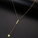 Bulk Jewelry Wholesale Metal triangle tassum short temperament necklace JDC-NE-b203 Wholesale factory from China YIWU China