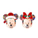 Wholesale Mickey Mouse Minnie new diamond earrings JDC-ES-JJ308 Earrings JoyasDeChina Couple color Mickey Wholesale Jewelry JoyasDeChina Joyas De China
