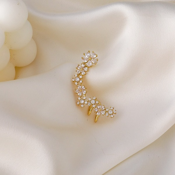 Wholesale micro inlaid zircon flower earrings JDC-ES-W375 Earrings JoyasDeChina Wholesale Jewelry JoyasDeChina Joyas De China