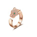 Wholesale micro inlaid zircon leopard head ring JDC-RS-BLX078 Rings 宝来兴 Wholesale Jewelry JoyasDeChina Joyas De China