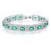 Wholesale micro-zircon bracelet MOQ≥2 JDC-BT-Kas008 Bracelet 卡诗 Green diamond 18cm MOQ2 Wholesale Jewelry JoyasDeChina Joyas De China