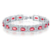 Wholesale micro-zircon bracelet MOQ≥2 JDC-BT-Kas008 Bracelet 卡诗 Red diamond 18cm MOQ2 Wholesale Jewelry JoyasDeChina Joyas De China