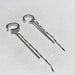 Wholesale micro-zircon C type tassel ear clip JDC-ES-ChiH003 Earrings 池豪 Silver Wholesale Jewelry JoyasDeChina Joyas De China