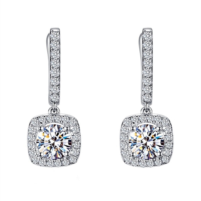 Wholesale micro-zircon earrings JDC-ES-Caos006 Earrings 曹适 Wholesale Jewelry JoyasDeChina Joyas De China