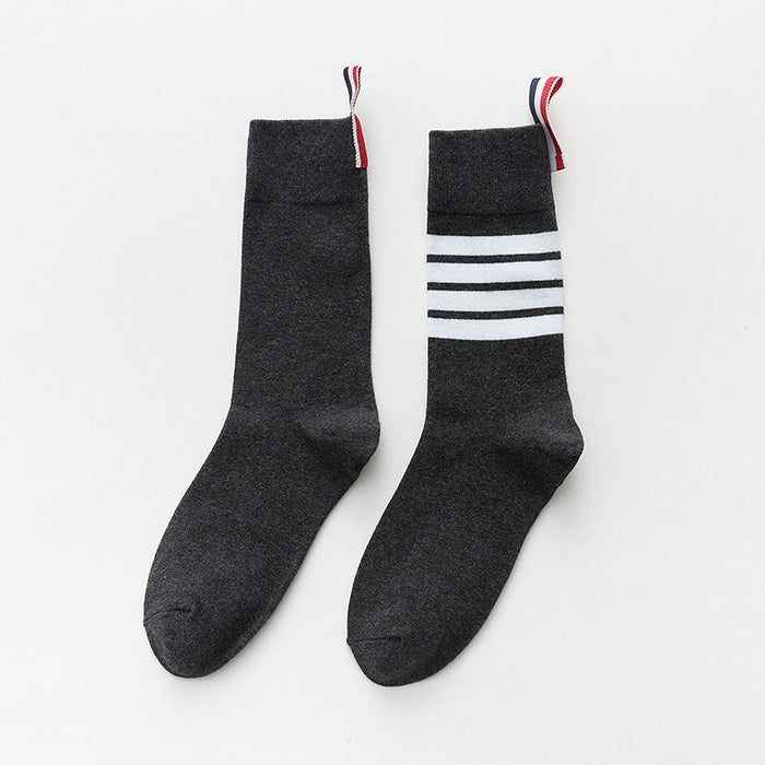 Wholesale mid tube cotton socks JDC-SK-KeSS001 Sock 柯萨思 dark grey S one size Wholesale Jewelry JoyasDeChina Joyas De China