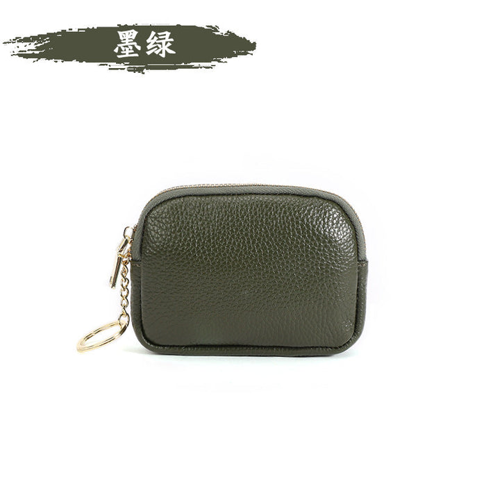 Wholesale mini coin purse leather zipper wallet JDC-WT-ZNS11 Wallet JoyasDeChina Army Green Wholesale Jewelry JoyasDeChina Joyas De China