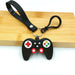 Wholesale Mini Gamepad Keyboard PVC Metal Cartoon Keychain JDC-KC-DY013 Keychains 帝雁 black (silicone rope) 5.5*4cm Wholesale Jewelry JoyasDeChina Joyas De China