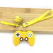 Wholesale Mini Gamepad Keyboard PVC Metal Cartoon Keychain JDC-KC-DY013 Keychains 帝雁 yellow (silicone rope) 5.5*4cm Wholesale Jewelry JoyasDeChina Joyas De China